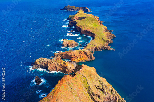 Obraz na płótnie View of one of the best sights of Madeira Island. Cape Ponta de São Lourenço, Madeira Island, Portugal w salonie