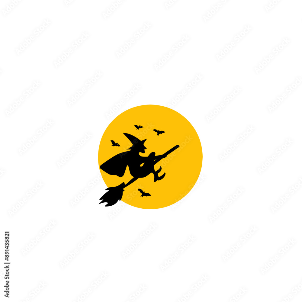Halloween moon witch Halloween moon witch