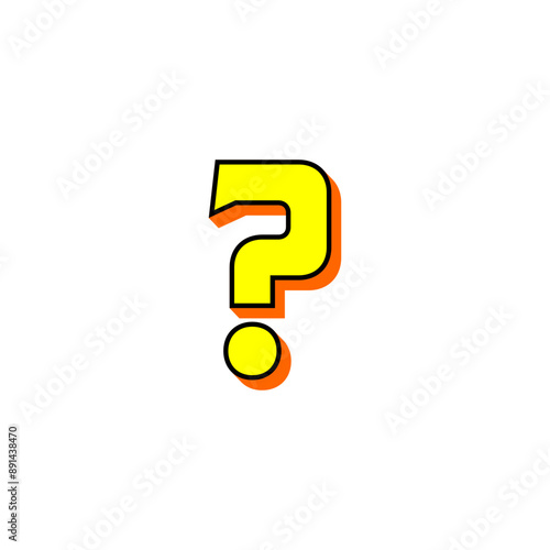 Question Mark Sticker Icon