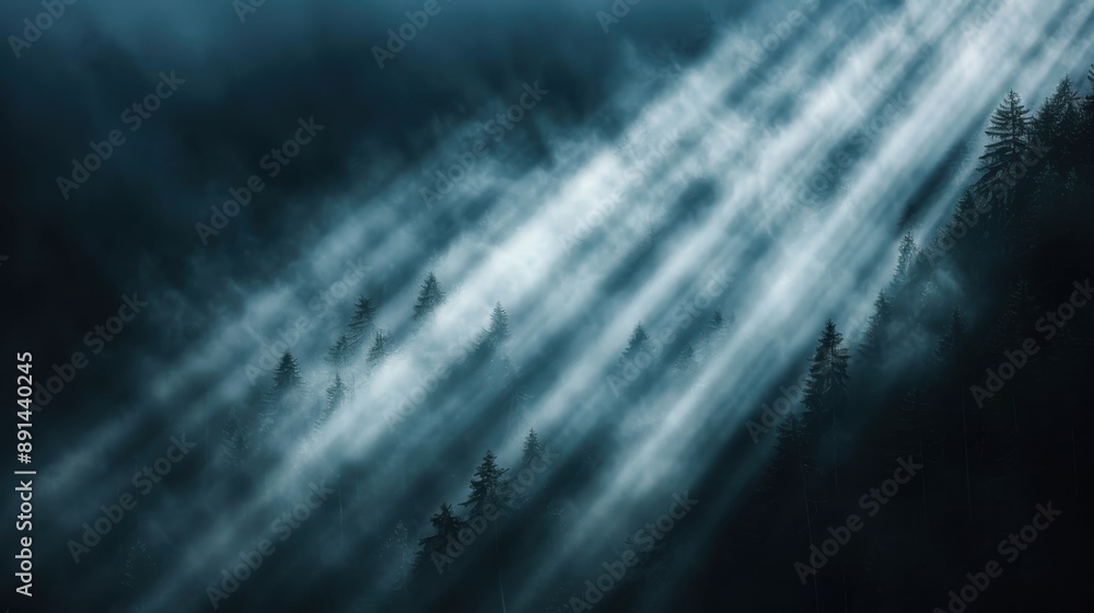 A scenic image showcasing sunrays breaking through dense mist in a forest, creating a mystical and serene atmosphere with tall trees partially obscured by fog. A scenic image showcasing sunrays breaking through dense mist in a forest, creating a mystical and serene atmosphere with tall trees partially obscured by fog.