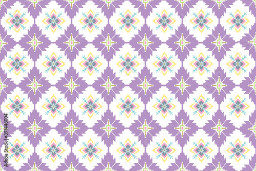 Nature vintages flowers pixel art pattern ,Geometric ethnic seamless pattern,vector,, perfect for fabric print ,cloth ,dress ,carpet, curtains, blanket, rug, women carpet fabric,wallpaper ,background 