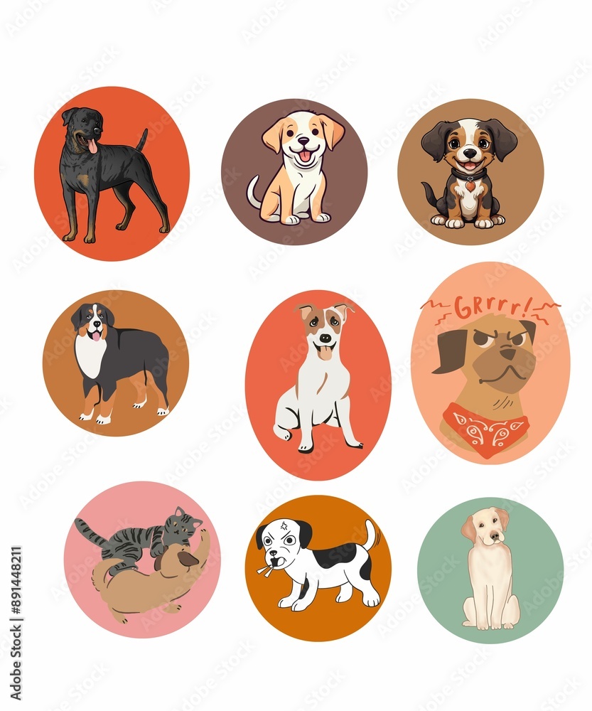dogs sticker dogs sticker