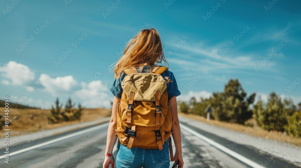 Solo Travel Adventure: A Backpacker's Journey on an Empty Road Solo Travel Adventure: A Backpacker's Journey on an Empty Road