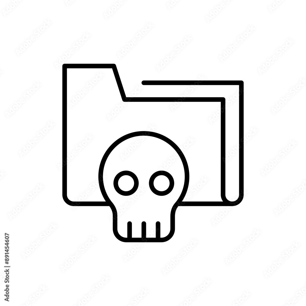 Pirate folder outline icons, minimalist vector illustration ,simple transparent graphic element .Isolated on white background Pirate folder outline icons, minimalist vector illustration ,simple transparent graphic element .Isolated on white background
