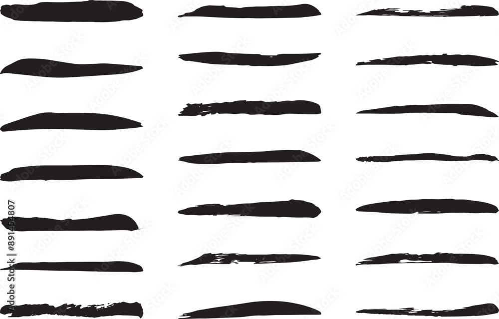 手書きの筆のライン素材 ベクター 線 黒 Set of grungy vector black brushes.ink brush strokes. brush collection isolated. 手書きの筆のライン素材 ベクター 線 黒 Set of grungy vector black brushes.ink brush strokes. brush collection isolated.