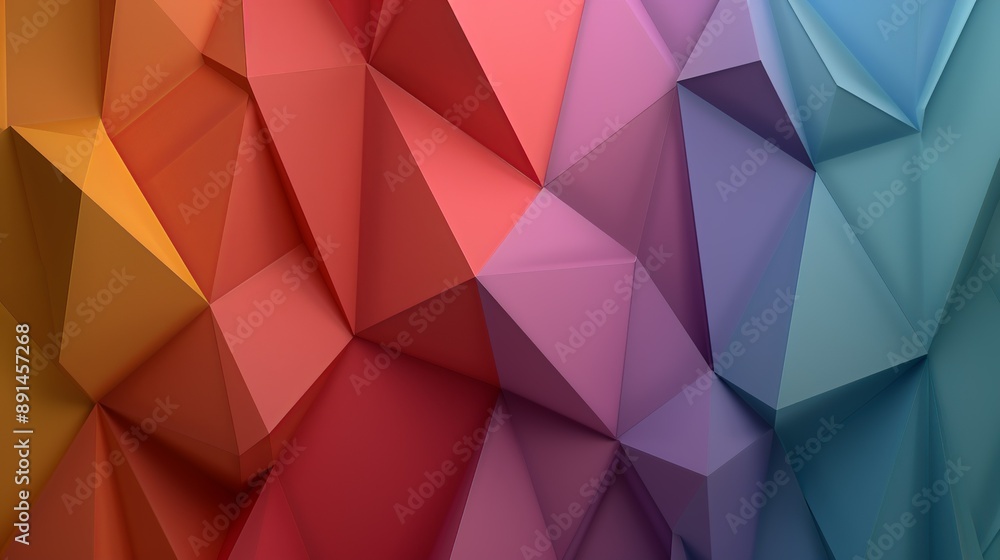 Colorful abstract background with a mosaic of triangles in various shades perfect for creative business presentations 3D Illustration image , Minimalism, Colorful abstract background with a mosaic of triangles in various shades perfect for creative business presentations 3D Illustration image , Minimalism,