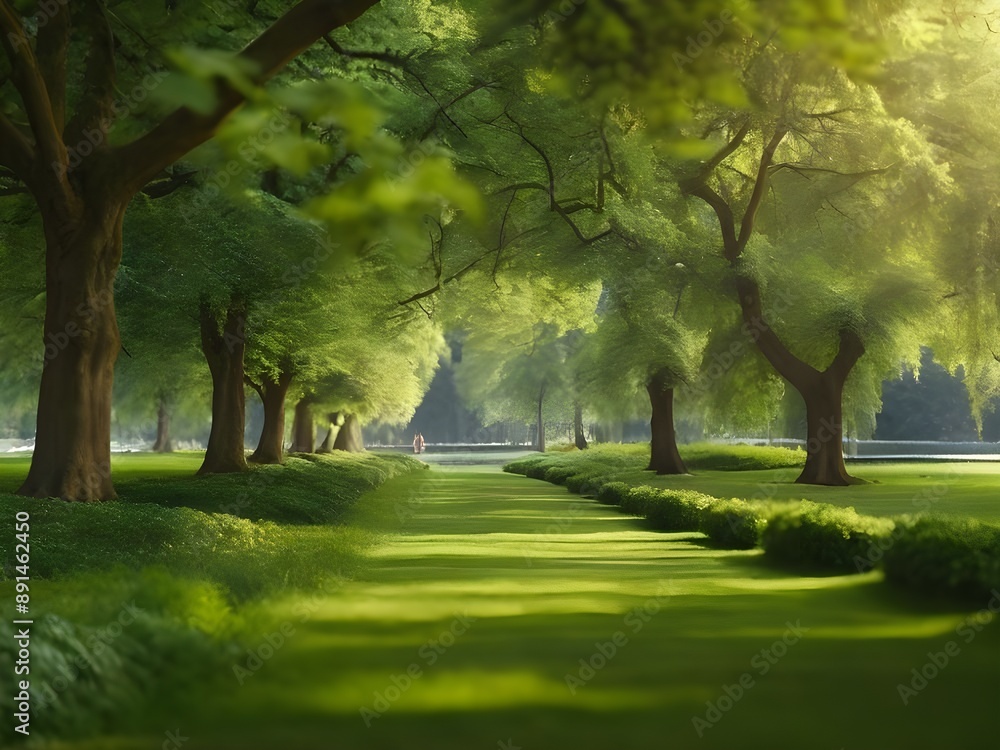 Fototapeta premium morning in the park