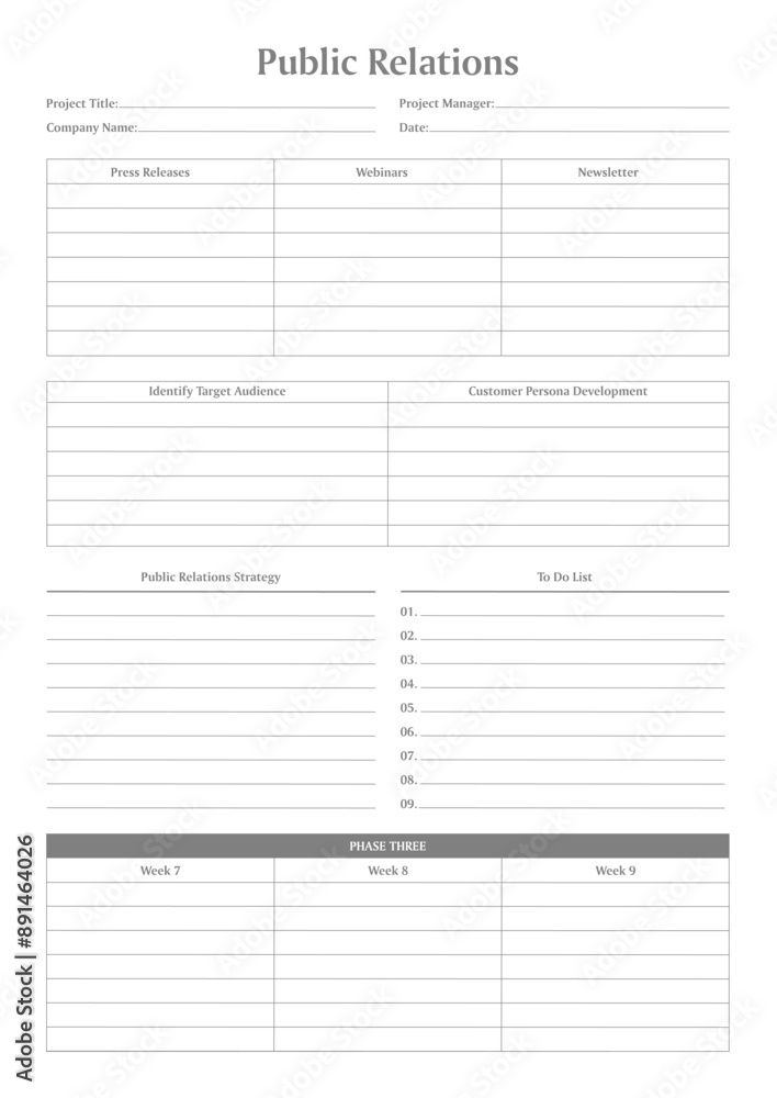 Marketing Planning Page Planner Sheets efficient way to organize & track their marketing activities Marketing Planning Page Planner Sheets efficient way to organize & track their marketing activities