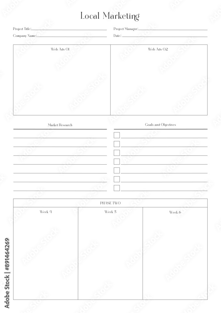 Marketing Planning Page Planner Sheets efficient way to organize & track their marketing activities Marketing Planning Page Planner Sheets efficient way to organize & track their marketing activities