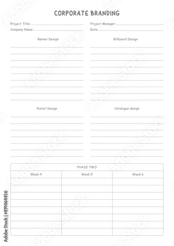 Marketing Planning Page Planner Sheets efficient way to organize & track their marketing activities