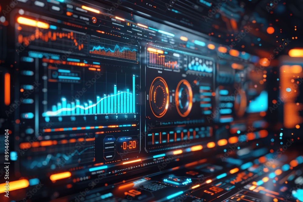 AI Powered Financial Market Dashboard with Real Time Data Analytics and Predictive Algorithms. Generated AI AI Powered Financial Market Dashboard with Real Time Data Analytics and Predictive Algorithms. Generated AI