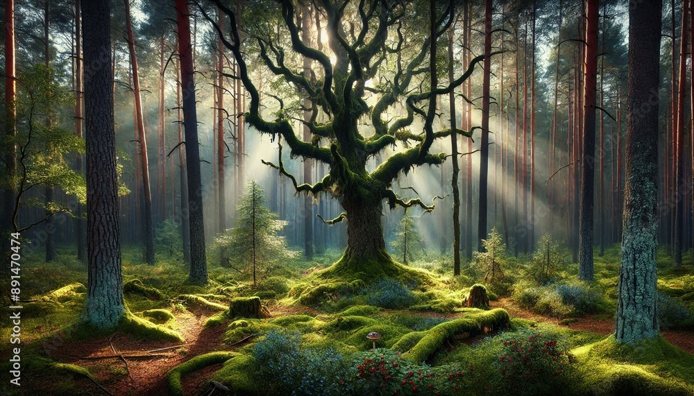 Fototapeta premium Enchanted Forest Glade