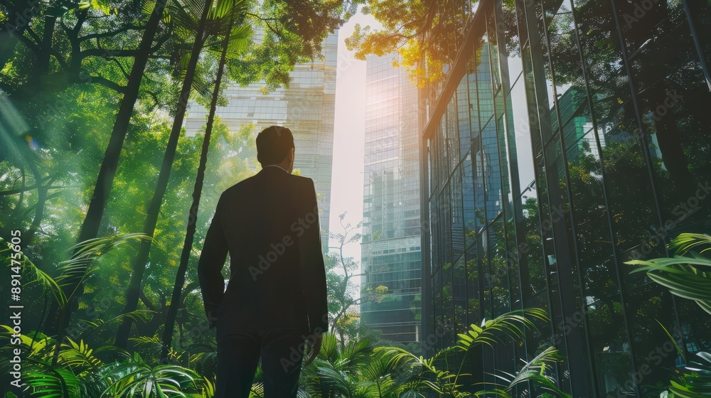 Corporate auditor analyzing sustainability reports, ensuring compliance ...