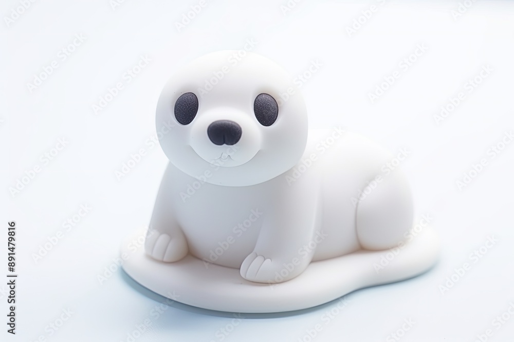 Cute White Seal Toy. Cute White Seal Toy.