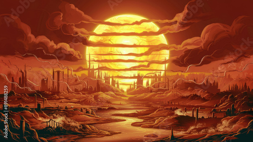 Abnormal heat around the world, water shortage, environmental disaster.