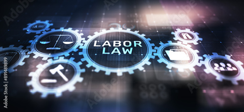 Labor Law Lawyer Legal Business Consulting concept.