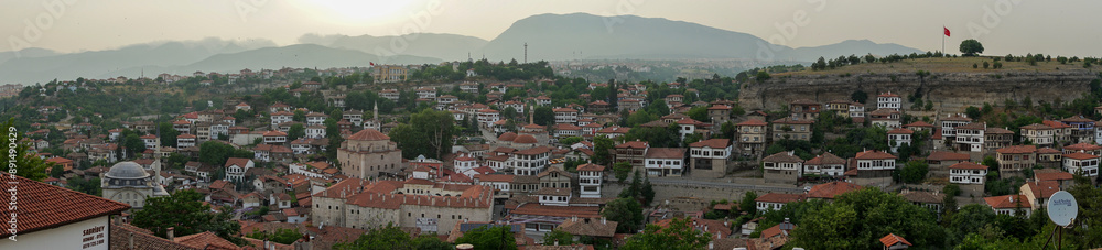 The view of Safranbolu at sunset The view of Safranbolu at sunset