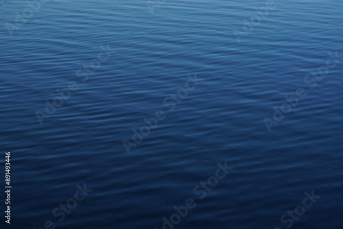 blue water surface. Beautiful water surface background panorama. Ocean textured background