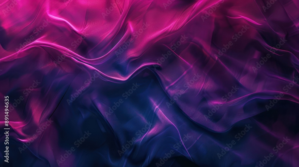 Obraz premium Dark magenta fuchsia blue abstract matte background for design. Space. Deep purple color. Gradient.