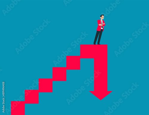 Career dead end or financial risk concept