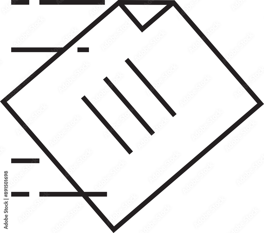 Sending Document File Icon Sending Document File Icon