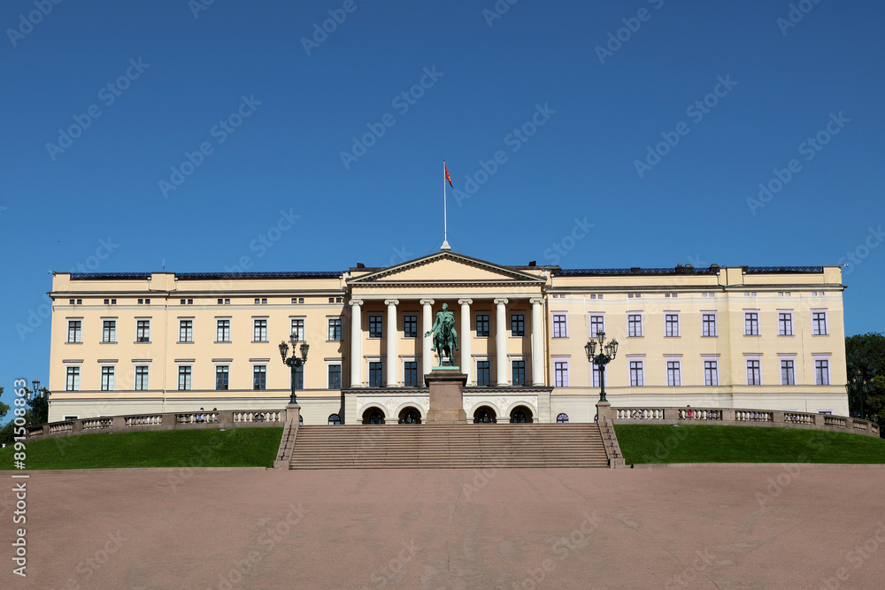 Naklejka premium Royal Palace, Oslo, Norway