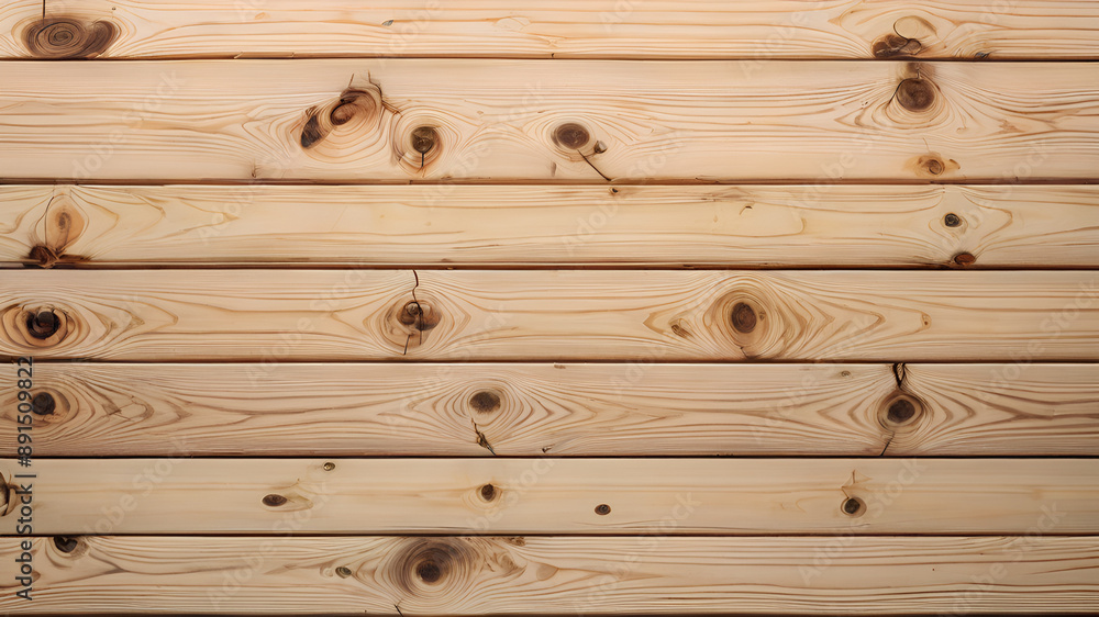 Fototapeta premium Pine plank wood background