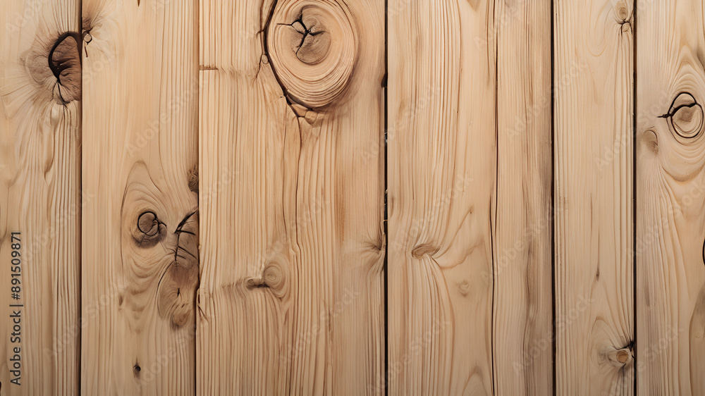 Fototapeta premium Pine plank wood background