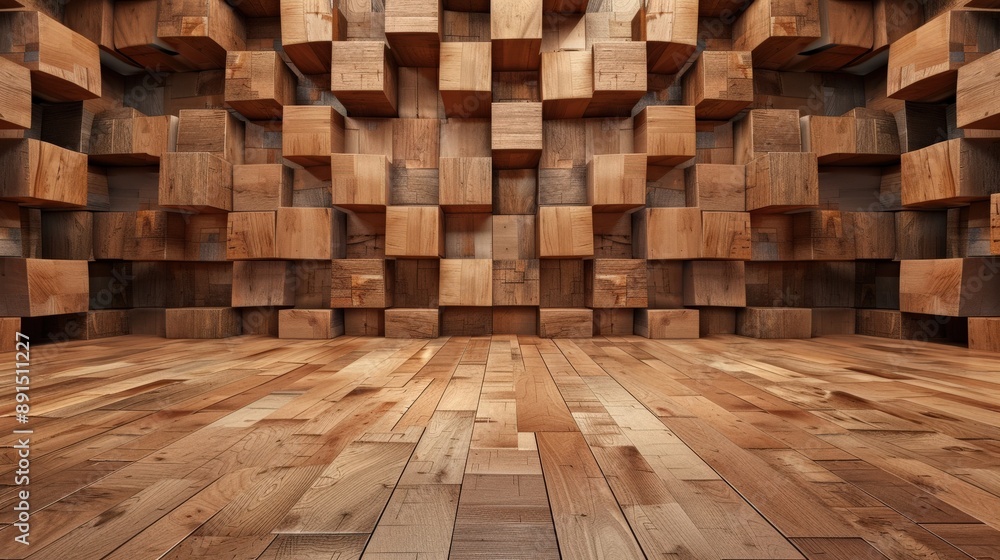 A large room with wooden walls and floors. The room is empty and has a lot of space A large room with wooden walls and floors. The room is empty and has a lot of space