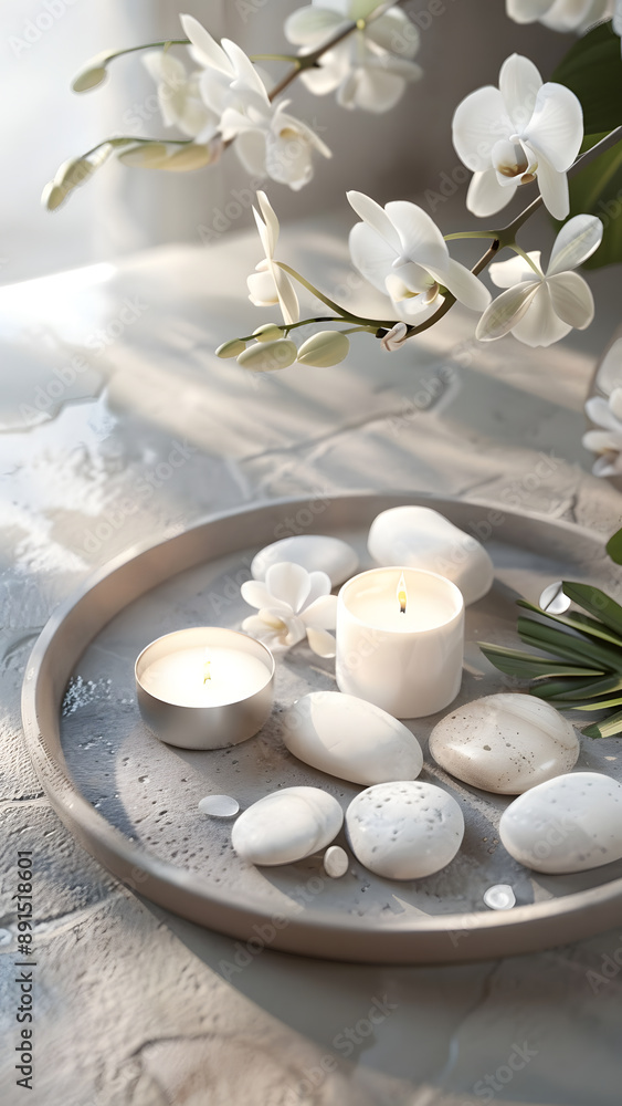 realistic high-resolution photo of spa setting, with detailed background realistic high-resolution photo of spa setting, with detailed background