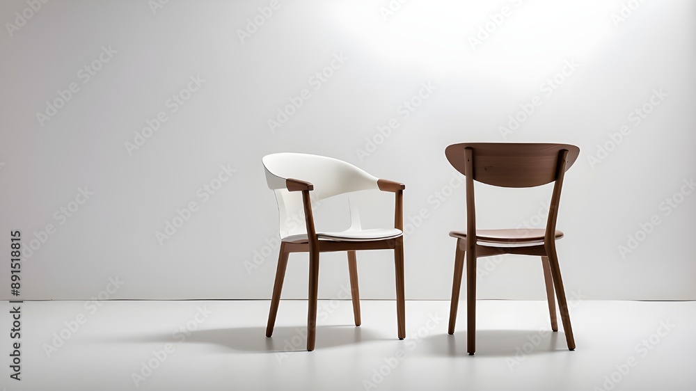 Seated dining chair, alone against a white backdrop, Take A Copy of Space Seated dining chair, alone against a white backdrop, Take A Copy of Space