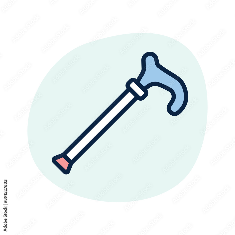 Grab this beautiful icon of walking stick in editable style Grab this beautiful icon of walking stick in editable style