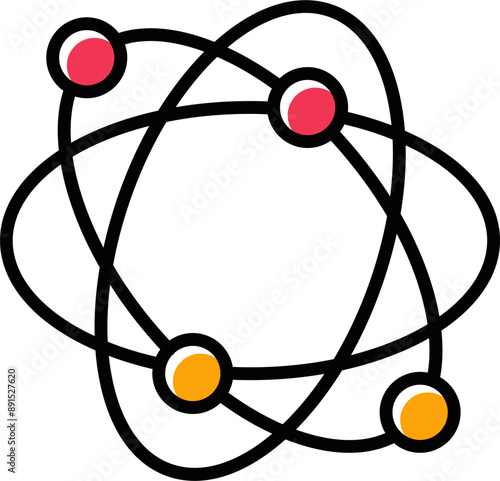 Atomic Structure Vector Icon