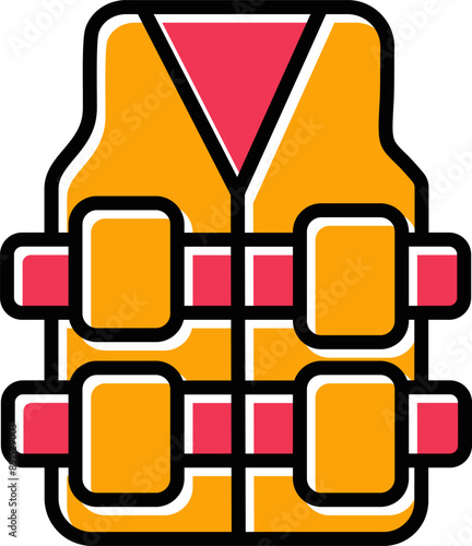 Bullet Proof Vest Vector Icon