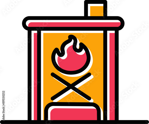 Furnace Vector Icon