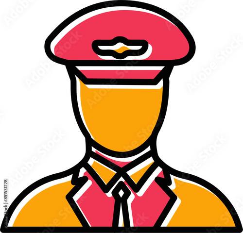 Flight Captain Vector Icon