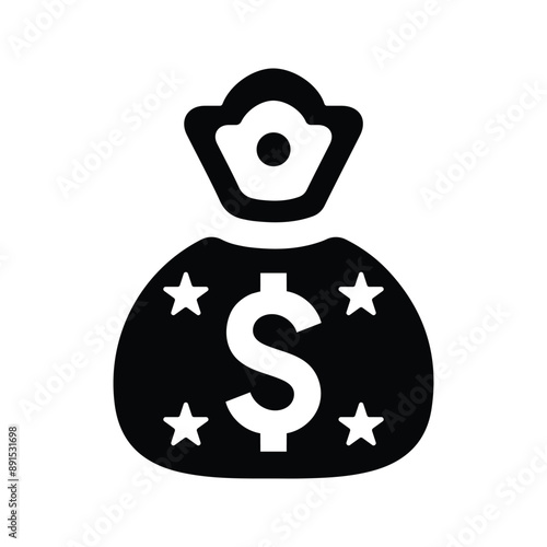 Currency, economy, emolument icon.