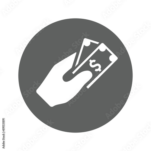 Emolument, money, pay icon.