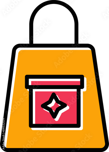 Duty Free Luggage Vector Icon