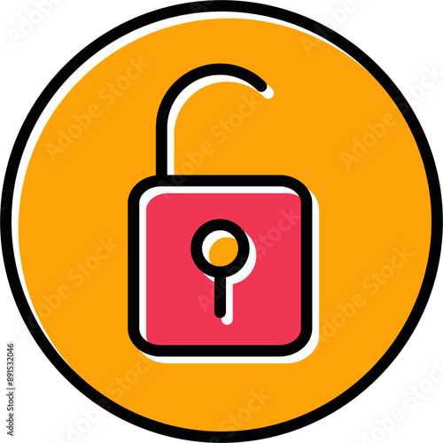 Open Lock II Vector Icon