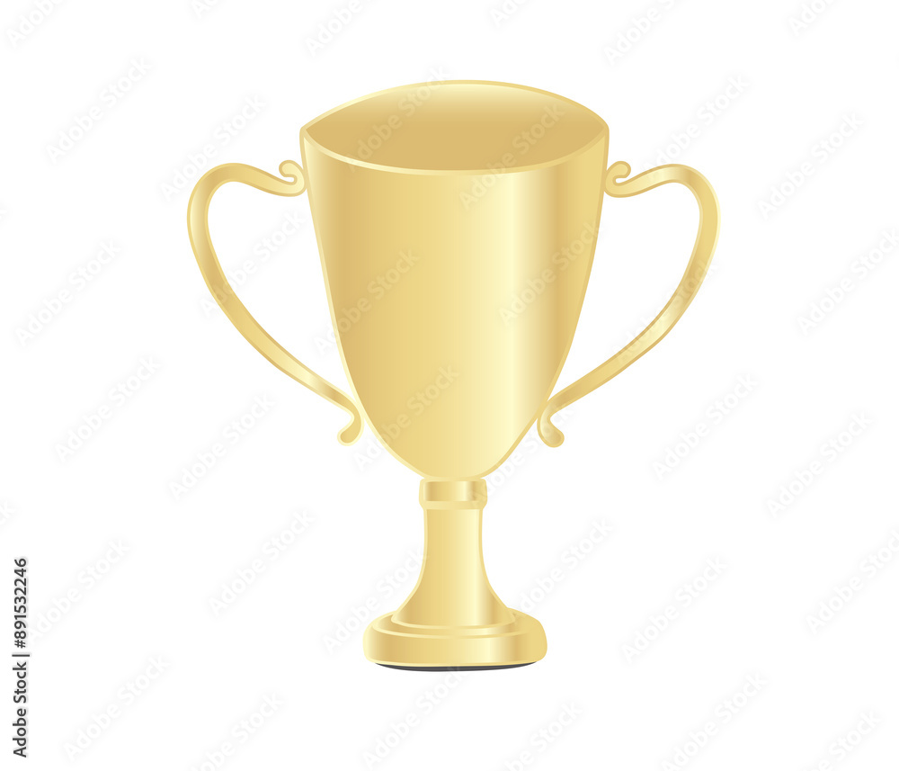 golden cup isolated on white, Grand Prize illustration golden cup isolated on white, Grand Prize illustration