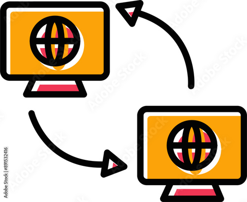 Synchronization Vector Icon