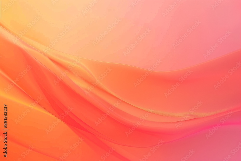 Abstract background with smooth waves in pink and orange colors Abstract background with smooth waves in pink and orange colors