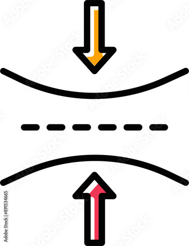 Elasticity Vector Icon