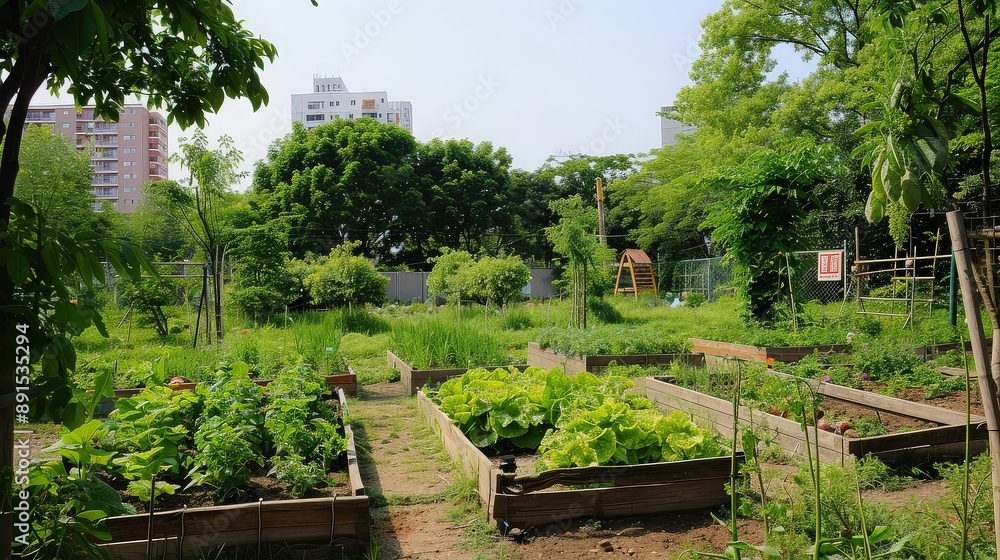 Urban Garden in Japan: A Glimpse of Community and Fresh Produce Urban Garden in Japan: A Glimpse of Community and Fresh Produce
