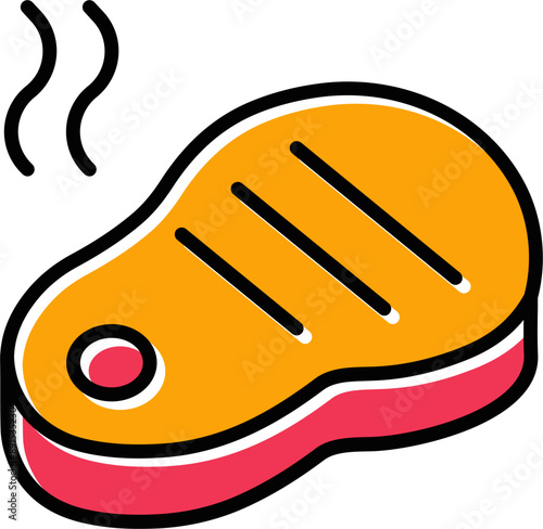 Steak Vector Icon