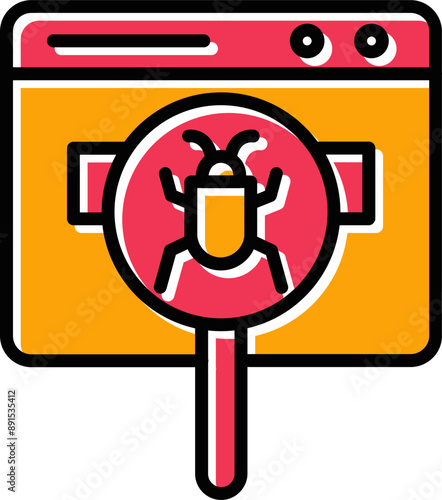 Web Bug Vector Icon