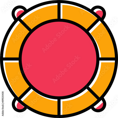 Life Saving Tube Vector Icon