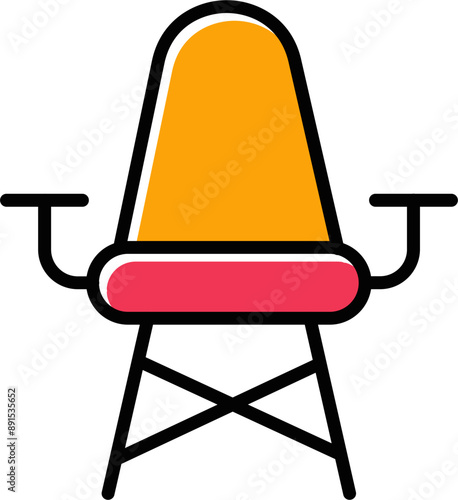 Stylish Chair Vector Icon