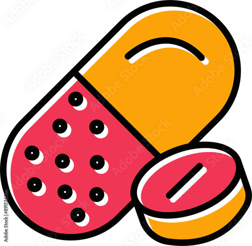 Pills Vector Icon